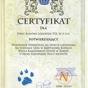 lodowisko aluminiowe w kopalni wegla zabrze1